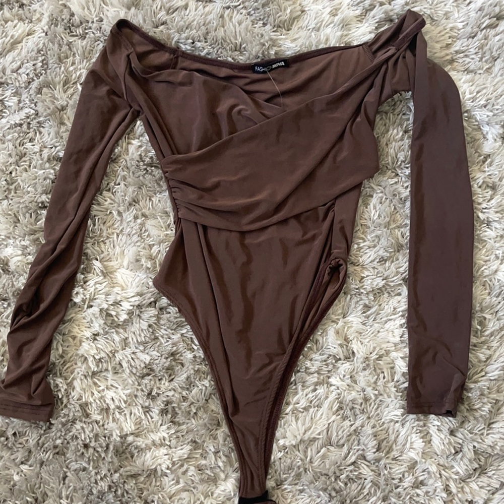 Off the shoulder body suit